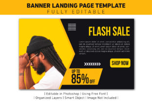 Banner Flash Sale Yellow and Black