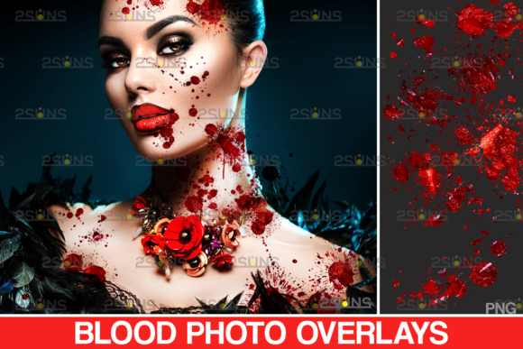 Blood Splatter Photoshop Overlay V7: A Creative Tool for Digital Design