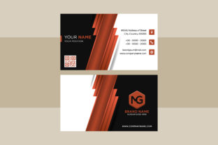 Brown Business Card Diagonal Gradient