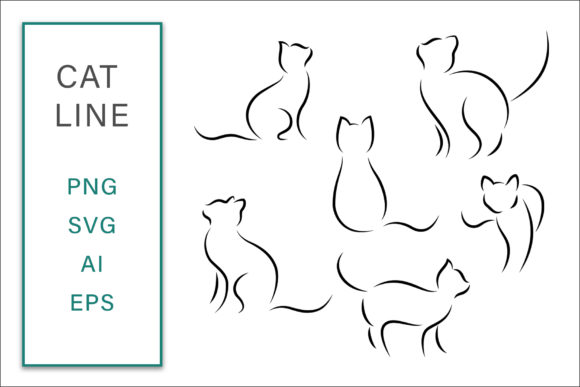 Cat Line Clip Art Vector Illustration: A Versatile Tool for Creative Projects