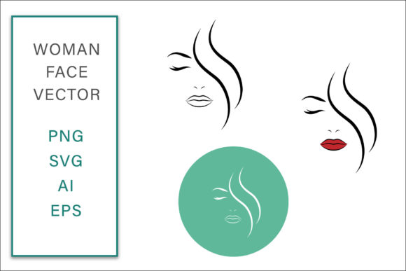 Feminine Face Vector Line Art Logo: A Versatile Tool for Modern Creativity