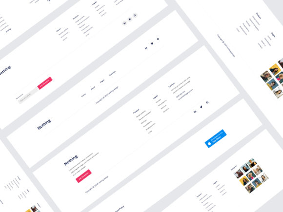 Footer UI KIT and Nothing Web UI Kit – Templates For Website