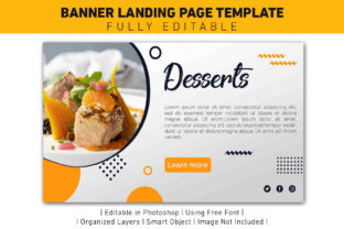 Landing Page Desserts Yellow Template