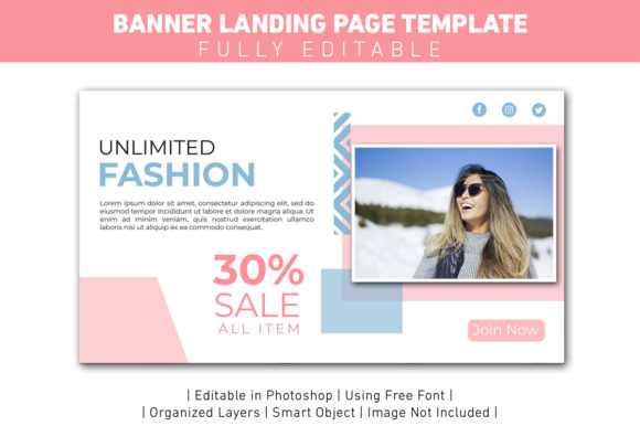 Landing Page Fashion Sale Templates