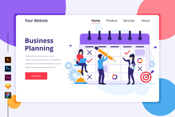 Landing Page of Business Schedule