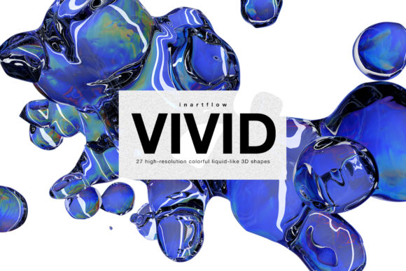 Liquid-Like 3D Shapes: A Modern Design Trend