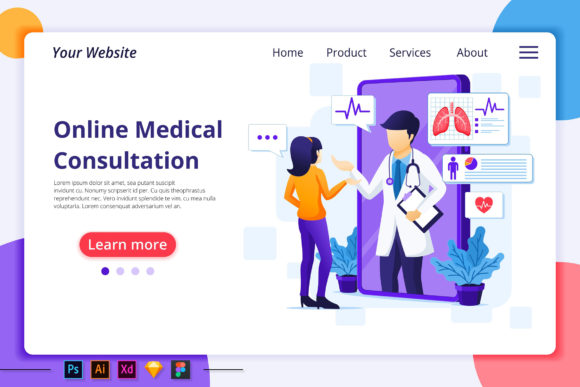 Online Medical Consultation Landing Page