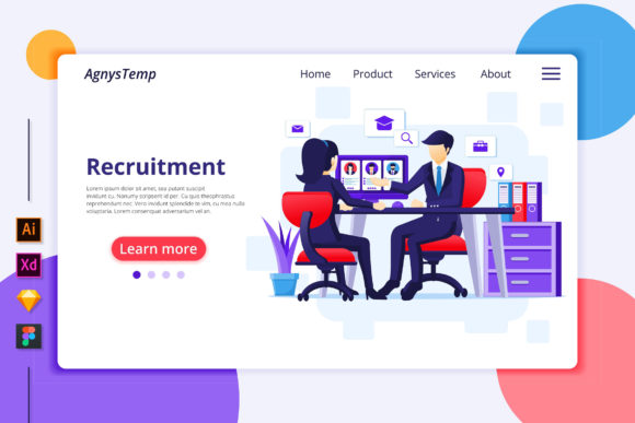 Recruitment Landing Page Illustration: A Modern Approach to Hiring and Recruitment