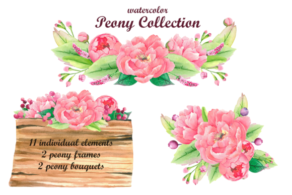 Watercolor Pink Peony Clipart: A Versatile Tool for Creative Projects